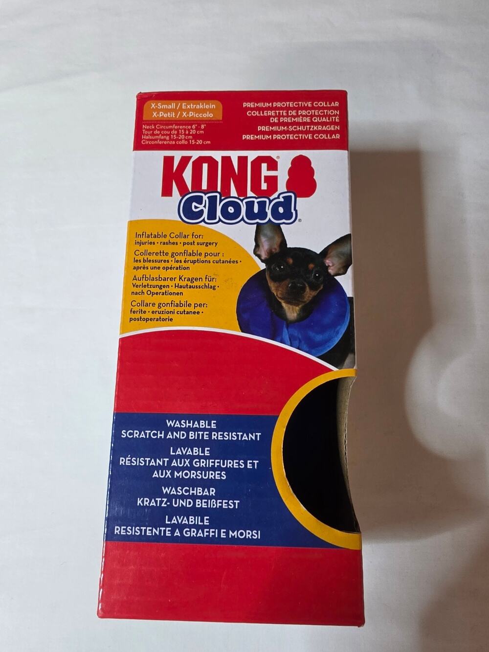 KONG Cloud Inflatable Recovery Collar XS 6-8" Dog Cat Protective Cone New